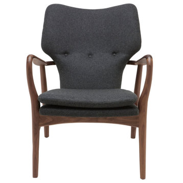 Nuevo Furniture Patrik Occasional Chair in Grey