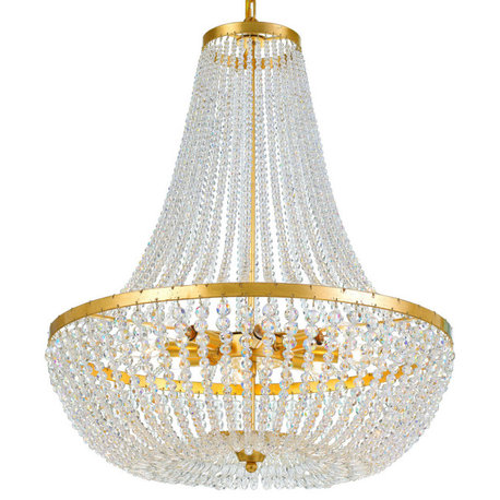 Crystorama Rylee 8-Light Antique Gold Chandelier