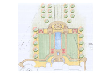 Colored concept plan (rear yard)