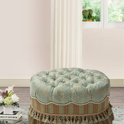 Jona Vanity Stool, Sea Foam Green - Products