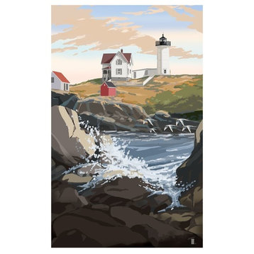 Mike Rangner Nubble Lighthouse (Blank) Art Print, 12"x18"