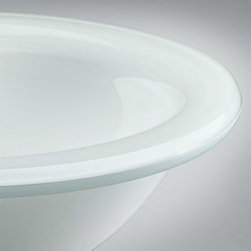 Vitraform 151-O Standard Basin Oval Drop-In Sink - White Lami - Products