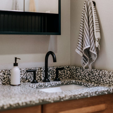 Midcentury Modern Hall Bathroom Transformation