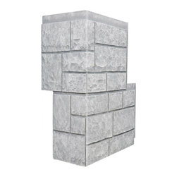 152-CAMBRIDGE COBBLESTONE CORNER 11" W(EACH SIDE) &times; 30 &frac12;"H &times; 1"D - Wall Panels