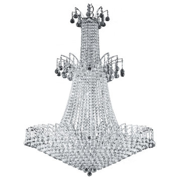 Artistry Lighting Victoria Ball Collection Crystal Chandelier, Chrome, 32"x43"