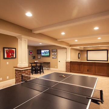 Golf themed basment