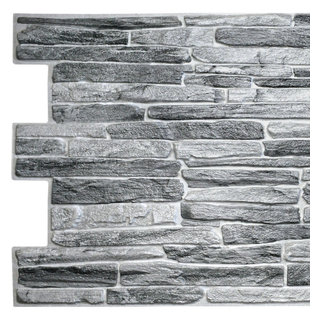 Dark Grey Slate 3D Wall Panels - Contemporary - Wall Panels - by Dundee ...