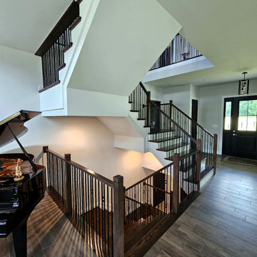 Project #109 | U-Shaped Stairs in Countryside Retreat