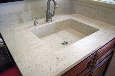 Seamless Corian Custom Vanity Sink