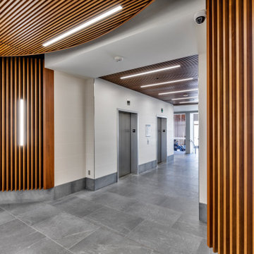 Neolith Commercial: Nieve Lobby Cladding