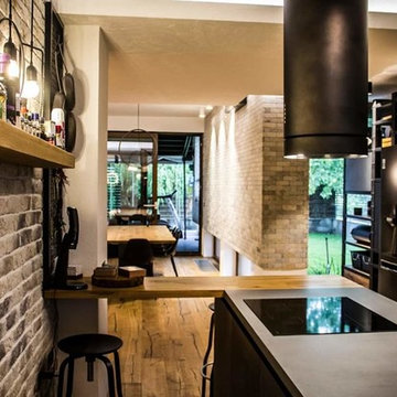 Industrial style living - room and kitchen furniture by Cuibul de Design.