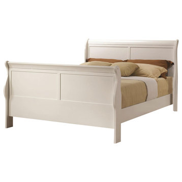 Coaster Louis Philippe Queen Sleigh Bed, White