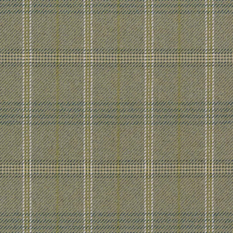 Green Performance Plaid woven Upholstery Fabric by the Yard