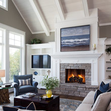 Television Over Fireplace