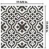 Berkeley II Black Ceramic Floor and Wall Tile