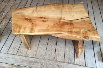 Custom live edge coffee table