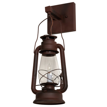 7 Wide Miners Lantern Wall Sconce