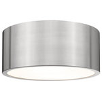 Z-Lite - Z-Lite 2302F2-BN Harley 2 Light Flush Mount in Brushed Nickel - Elegant simplicity offers a minimalist design that captures attention, making this contemporary flushmount metal drum two-light ceiling light a versatile selection. This light from the Harley collection is perfect for casual, easy living spaces, offering a sleek large-form silhouette with a shade made of brushed nickel finish steel. Bring industrial-inspired vibes to a kitchen, dining space, or hallway with this tasteful fixture.