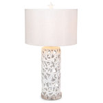 Lux Lighting - Darla 30" Poly Star Table Lamp, Beige, Set of 2 - Introducing the 30-Inch Beige Poly Star Table Lamp, a delightful embodiment of coastal charm and seaside serenity. This lamp is more than just a lighting fixture; it's a piece of coastal paradise that will infuse your space with a sense of relaxation and beachside appeal.