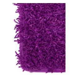 Purple Fluffy Rug - Rugs