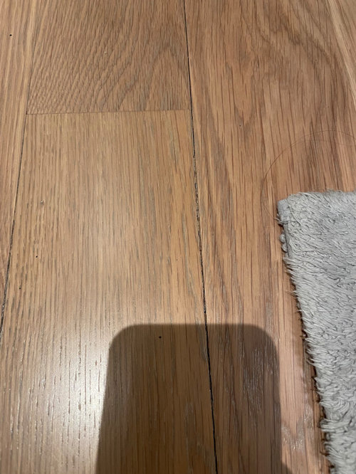 Hardwood Floor Plank Separation Is this normal?