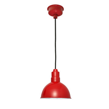 Blackspot LED Pendant Light, Cherry Red, 12"