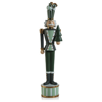 Clarence Nutcracker Soldier Figurine, With Tree