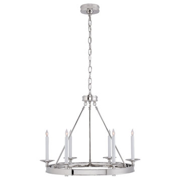 Launceton Small Ring Chandelier in Polished Nickel