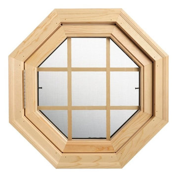Cabin Breeze Wood Venting Window, Low-E Glass, Hinged Left