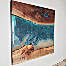 Large Beach Resin Wall Art - Artwork