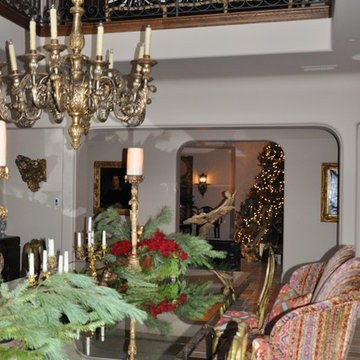 Dining room fireplace