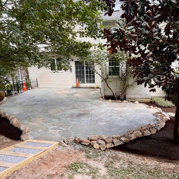 A Natural Flagstone Patio Transformation in Downingtown