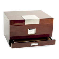 Brown 60 Cigar Humidor - Decorative Boxes