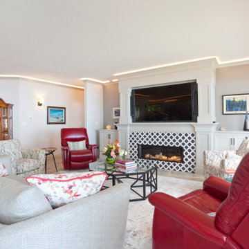 Custom Entertainment Center with Integrated Home Theater