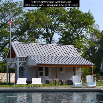 Ocean Front Boathouse and Pool Complex