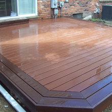 Trex Transcends Fire Pit Color Deck With Vl Border Contemporary