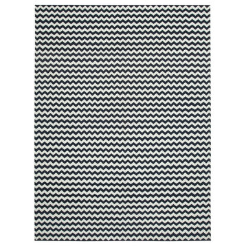 Rug N Carpet - Handmade Wool 9' 0'' x 12' 1'' Modern Design Dhurrie Kilim Rug