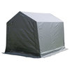 Abba Patio Storage Shelter 10'x10' Outdoor Shed Heavy Duty Canopy, Gray