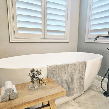 Timeless Sophistication in a Light-Filled Bathroom Oasis in Ladera Ranch