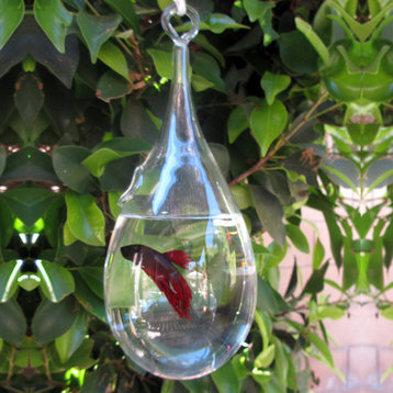 Modern Home Hanging Glass Terrarium/Fish Tank/Vase - Teardrop