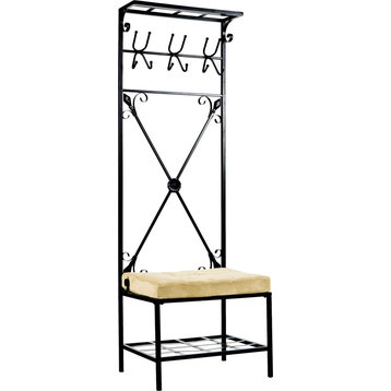 Holly and Martin Leon Entryway Storage Rack/Bench Seat