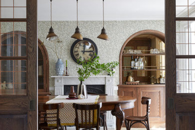 Inspiration for a traditional dining room in Kent.