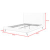 Loft Lyfe Avi Linen Upholstered Platform Bed, Gray, Queen
