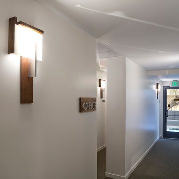 Oris LED Wall Sconces in Elevator Lobby