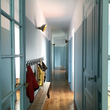 245m2 rénovés à Paris - couloir
