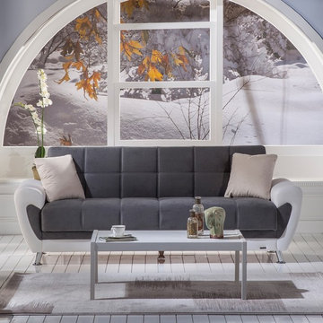Duru Sofa Sleeper | Plato Dark Gray