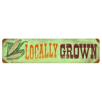 Locally Grown Metal Sign