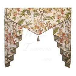 Sherwood Valance with Jabots - Window Treatments