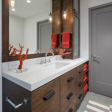Farmhouse Style with Glam Factor for a busy Silicon Valley Couple"