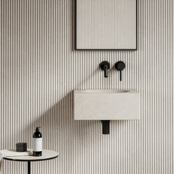 Crema Marfil Marble Coco Wall Hung Basin - Bathroom Sinks